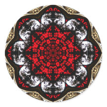 Barokke schedel Roos Sticker