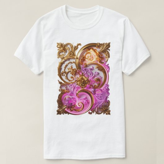 Barokke schittering - Helder terug naar Rococo T-shirt (Design voorkant)