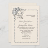 Barokke schoonheid bruiloft uitnodiging (Voorkant / Achterkant)