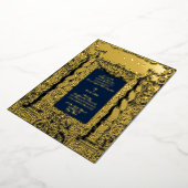  Barokke Solomonic Column Lijst Wedding Folie Uitnodiging (Gedraaid)