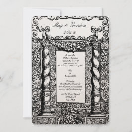  Barokke Solomonic Column Lijst Wedding Kaart