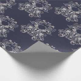 Barokke stijl bloemenretro cadeaupapier