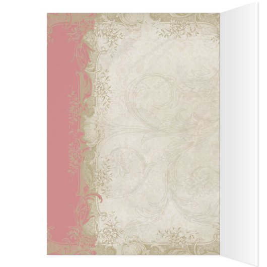 Barokke stijl Roos Blush Dank u Opmerkingen (Binnen (Links))