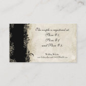 Barokke stijl  Roos Gift Registry Kaart (Achterkant)