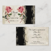 Barokke stijl  Roos Gift Registry Kaart (Voorkant / Achterkant)