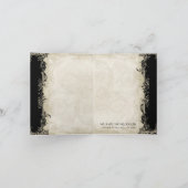 Barokke stijl  Roos zwart dank u notities (Binnen)