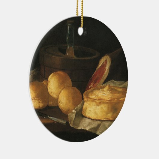 barokke stilleven met brood, kunst, am keramisch ornament (Rechts)