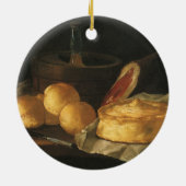  barokke stilleven met brood, kunst, am keramisch ornament (Achterkant)