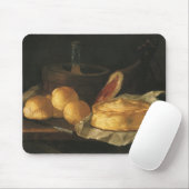  barokke stilleven met brood, kunst, am muismat (Met muis)