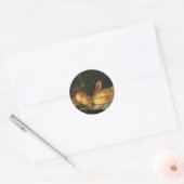  barokke stilleven met brood, kunst, am ronde sticker (Envelop)