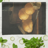 barokke stilleven met brood, kunst, am theedoek (Gevouwen)