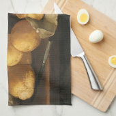 barokke stilleven met brood, kunst, am theedoek (Quarter Fold)