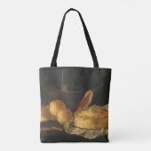  barokke stilleven met brood, kunst, am tote bag (Achterkant)