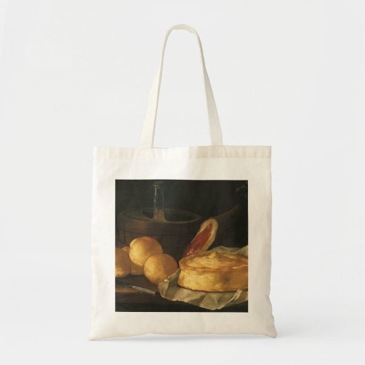 barokke stilleven met brood, kunst, am tote bag (Voorkant)