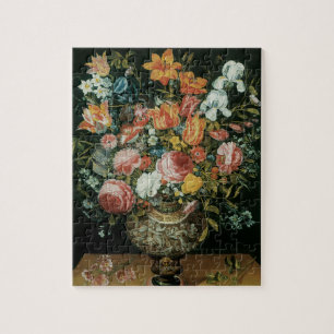 barokke stilstaande bloemen in een fase legpuzzel