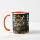 barokke stilstaande bloemen in een fase mok (Links)