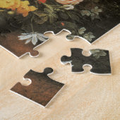 barokke stilstaande bloemen in Metal a Vase Legpuzzel (Zijkant)