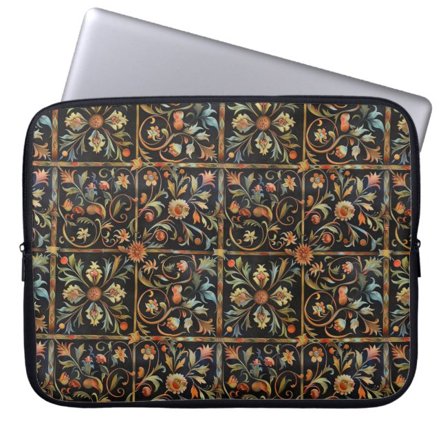 barokke tuinsymfonie laptop sleeve (Voorkant)
