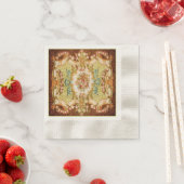 Barokke Victoriaanse bloemrozen tapijt Servet (Insitu)