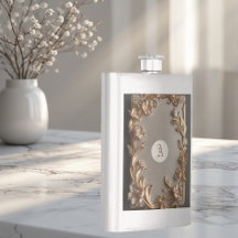 Barokke Vintage Topografie Metallic Ivoor Monogram