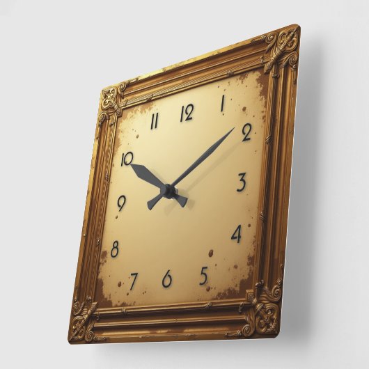 barokke Vintage Vierkante Klok (Hoek)