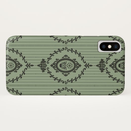 Barokke Wallpaper in Green Case-Mate iPhone Case (Achterkant (horizontaal))
