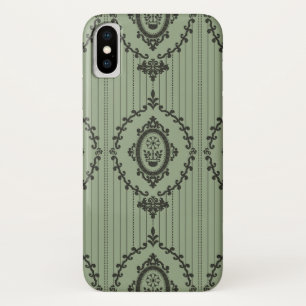 Barokke Wallpaper in Green Case-Mate iPhone Case
