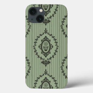 Barokke Wallpaper in Green Case-Mate iPhone Case