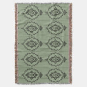 Barokke Wallpaper in Green Deken (Voorkant Verticaal)