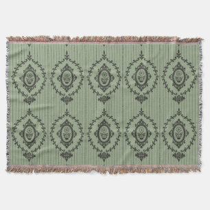 Barokke Wallpaper in Green Deken