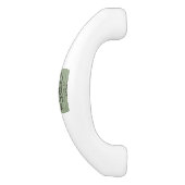 Barokke Wallpaper in Green Keramische Kastgreep (Zijkant)