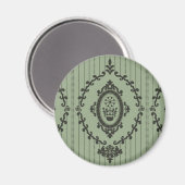 Barokke Wallpaper in Green Magneet (Voorkant / Achterkant)
