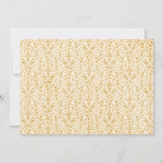 Barokke Wapen | Monogram Huwelijk Save The Date (Achterkant)