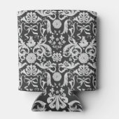 Barokke waterverf: rococo zwart, wit. blikjeskoeler (Achterkant)