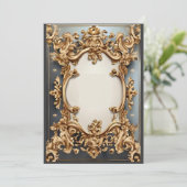 Barokke weelde kaart (Staand voorkant)