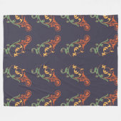 Barokke werveling fleece deken (Voorkant (Horizontaal))