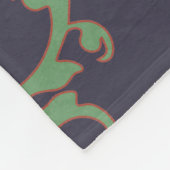 Barokke werveling fleece deken (Hoek)