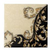 Barokke wervelingen Tegel Tegeltje (Voorkant)