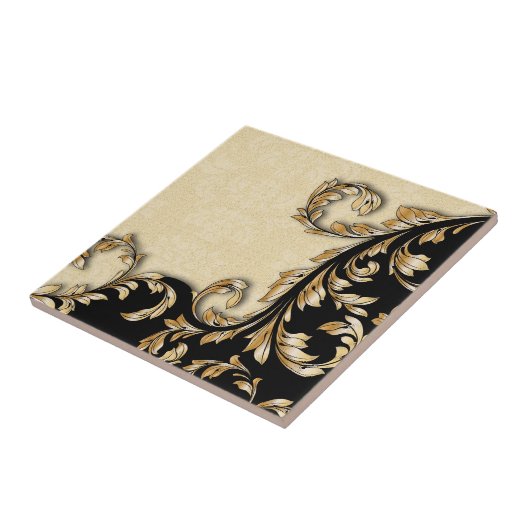 Barokke wervelingen Tegel Tegeltje (Zijkant)