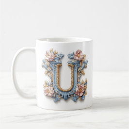 Barokletter 'U' mok voor een koffieprinses