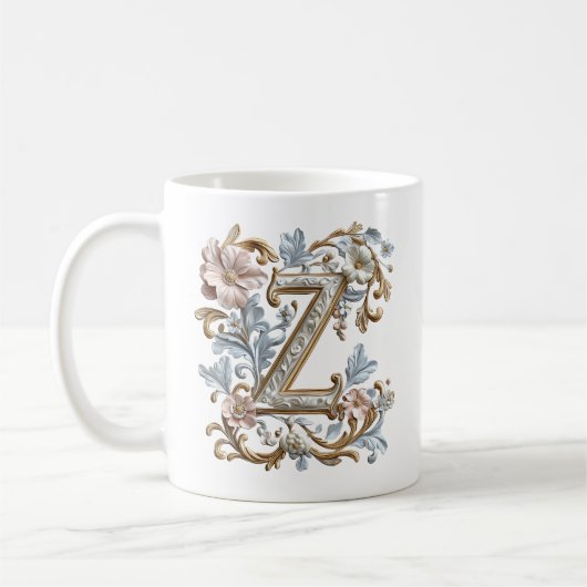 Barokletter 'Z' mok voor een koffieprinses (Links)