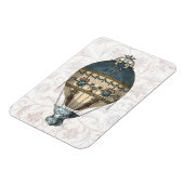 Barokonblauw blauw en room magneet (Linkerzijde)