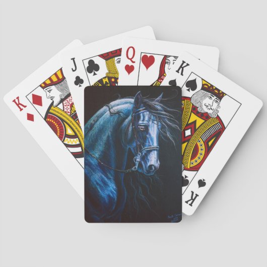 barokpaard speelkaarten (Achterkant)