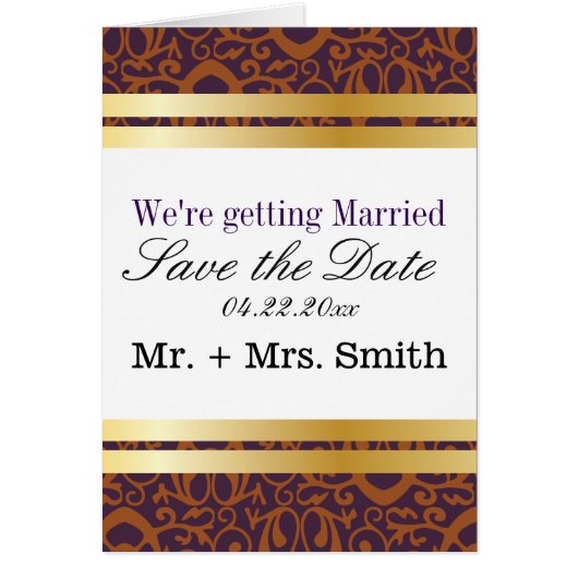 Barokpatroon met gouden banden 2 (Voorkant)