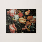  barokrembloemen, tulpen en Rozen in de Vase Legpuzzel (Horizontaal)