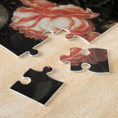  barokrembloemen, tulpen en Rozen in de Vase Legpuzzel (Zijkant)