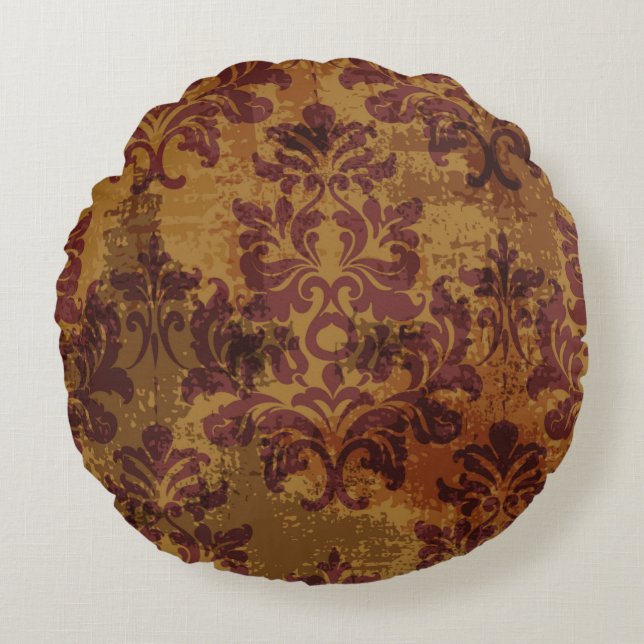 Barokrococo naadloos patroon rond kussen (Voorkant)