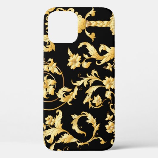 Barokrococo, Victoriaans bloemmotief. Case-Mate iPhone Case (Achterkant)