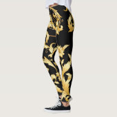 Barokrococo, Victoriaans bloemmotief. Leggings (Links)