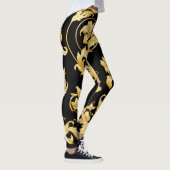 Barokrococo, Victoriaans bloemmotief. Leggings (Rechts)
